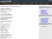 Tablet Screenshot of bigriversconference.org